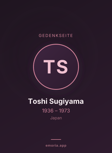 Gedenkportrait von Toshi Sugiyama