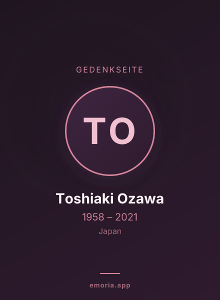 Gedenkportrait von Toshiaki Ozawa