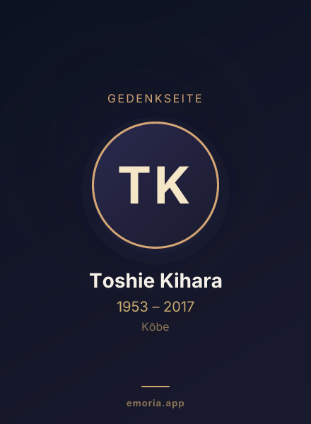 Gedenkportrait von Toshie Kihara