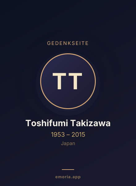 Gedenkportrait von Toshifumi Takizawa