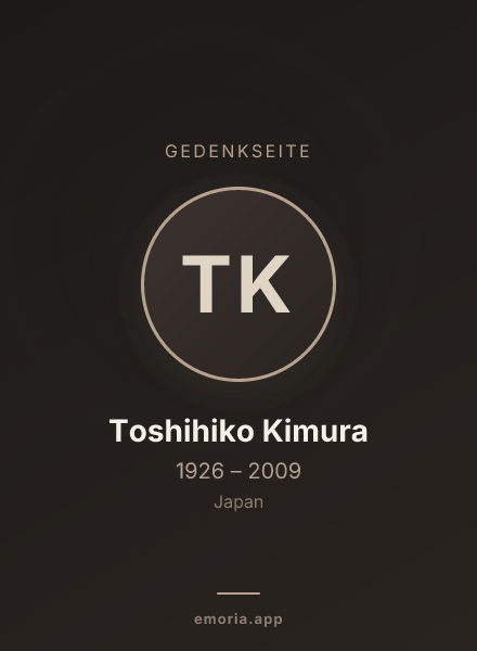 Gedenkportrait von Toshihiko Kimura
