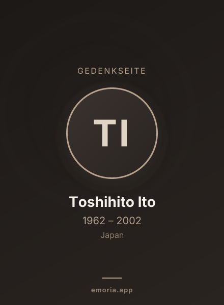 Gedenkportrait von Toshihito Ito
