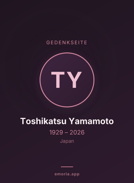 Gedenkportrait von Toshikatsu Yamamoto