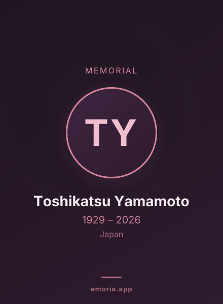 Memorial portrait of Toshikatsu Yamamoto