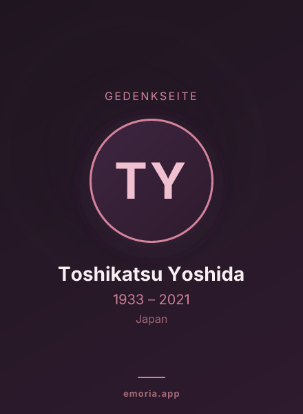 Gedenkportrait von Toshikatsu Yoshida