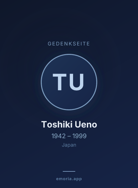 Gedenkportrait von Toshiki Ueno