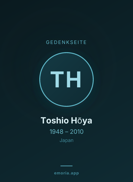Gedenkportrait von Toshio Hōya