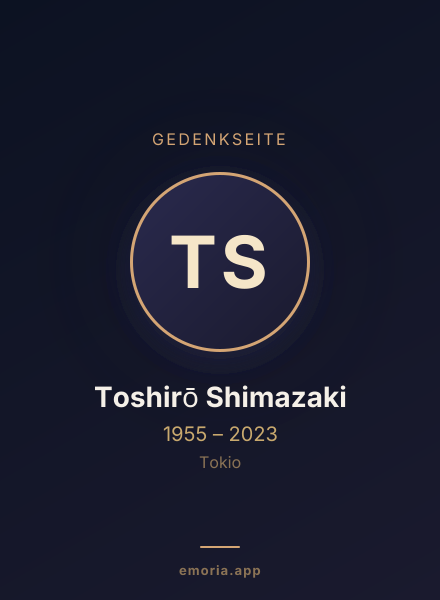 Gedenkportrait von Toshirō Shimazaki