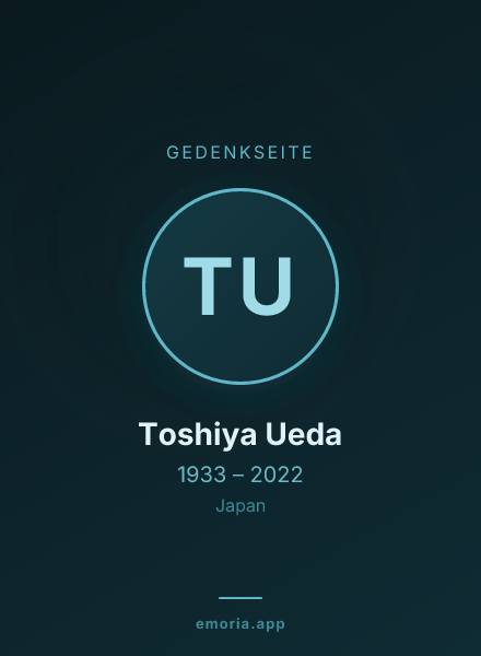 Gedenkportrait von Toshiya Ueda