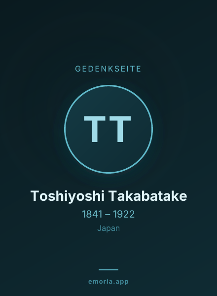 Gedenkportrait von Toshiyoshi Takabatake