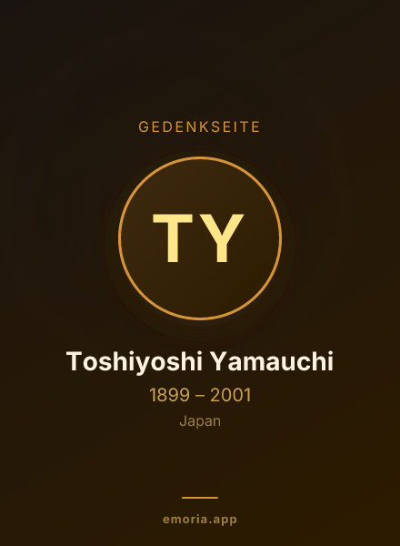 Gedenkportrait von Toshiyoshi Yamauchi