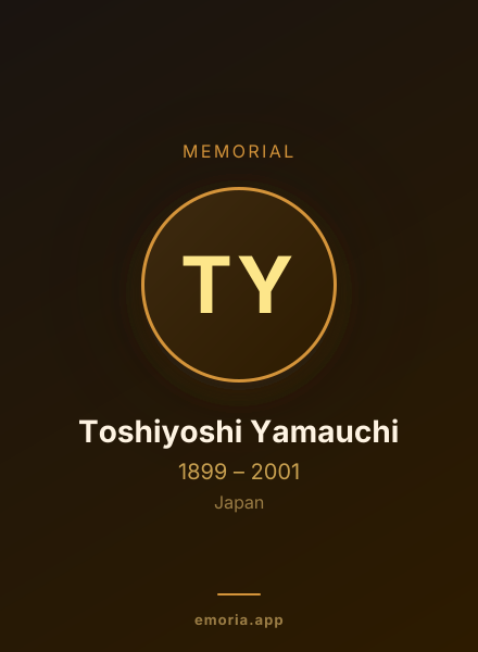Memorial portrait of Toshiyoshi Yamauchi