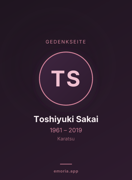 Gedenkportrait von Toshiyuki Sakai