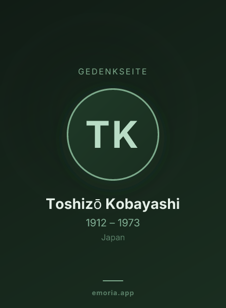 Gedenkportrait von Toshizō Kobayashi