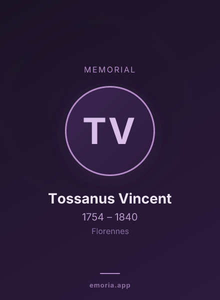 Memorial portrait of Tossanus Vincent