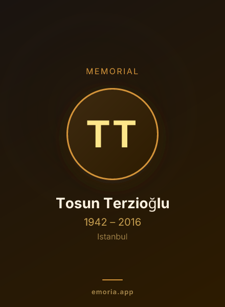 Memorial portrait of Tosun Terzioğlu