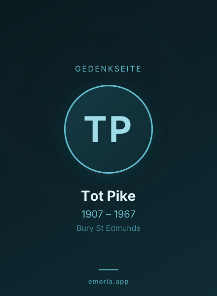 Gedenkportrait von Tot Pike