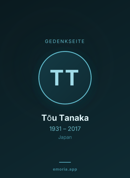 Gedenkportrait von Tōu Tanaka