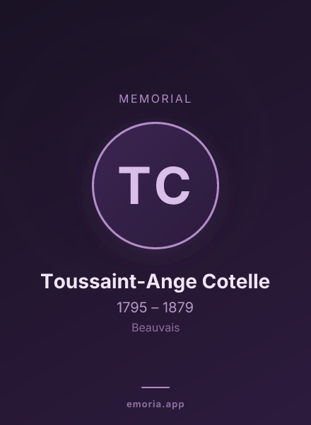 Memorial portrait of Toussaint-Ange Cotelle