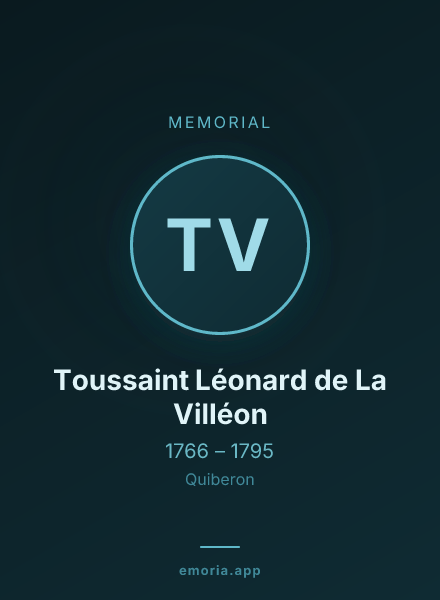 Memorial portrait of Toussaint Léonard de La Villéon