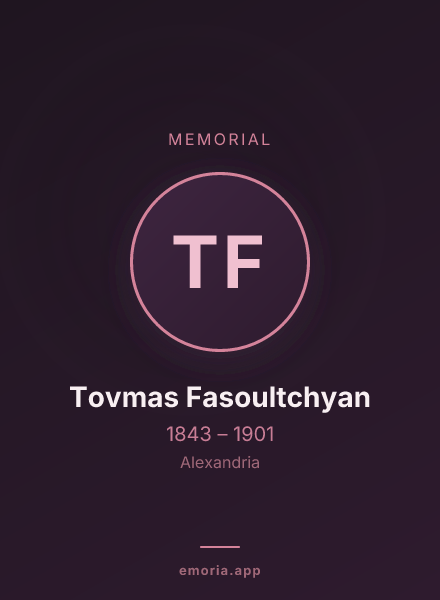 Memorial portrait of Tovmas Fasoultchyan