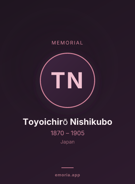 Memorial portrait of Toyoichirō Nishikubo