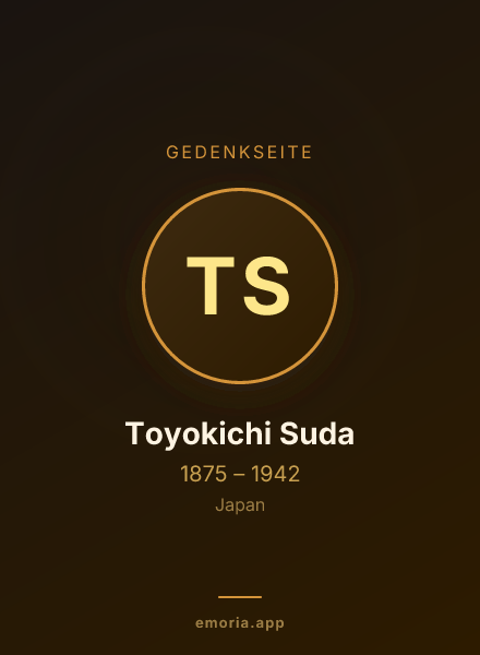 Gedenkportrait von Toyokichi Suda