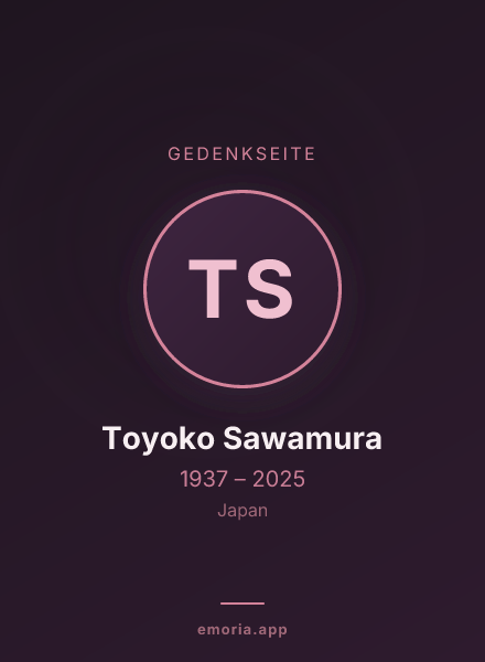 Gedenkportrait von Toyoko Sawamura