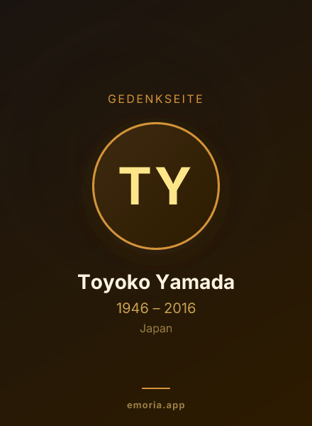 Gedenkportrait von Toyoko Yamada