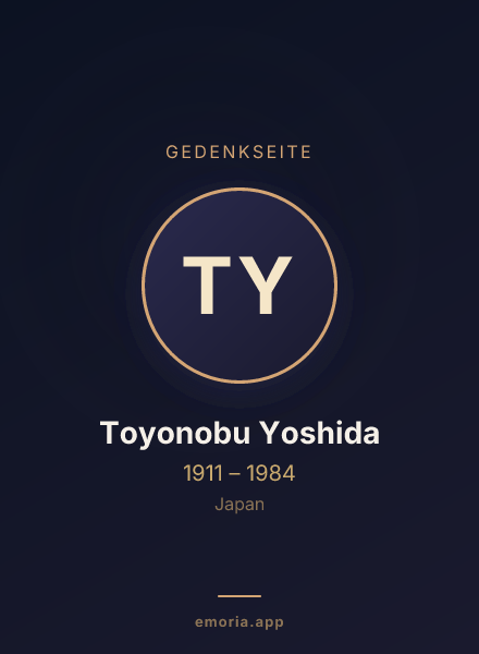 Gedenkportrait von Toyonobu Yoshida