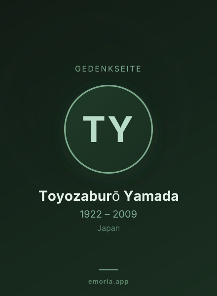 Gedenkportrait von Toyozaburō Yamada