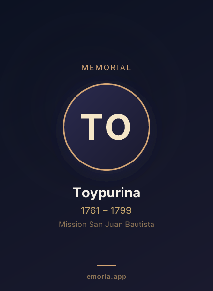 Memorial portrait of Toypurina