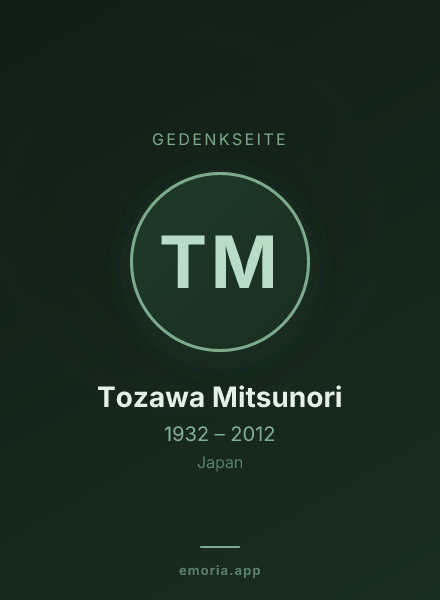 Gedenkportrait von Tozawa Mitsunori