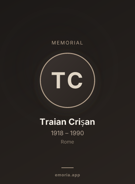 Memorial portrait of Traian Crișan