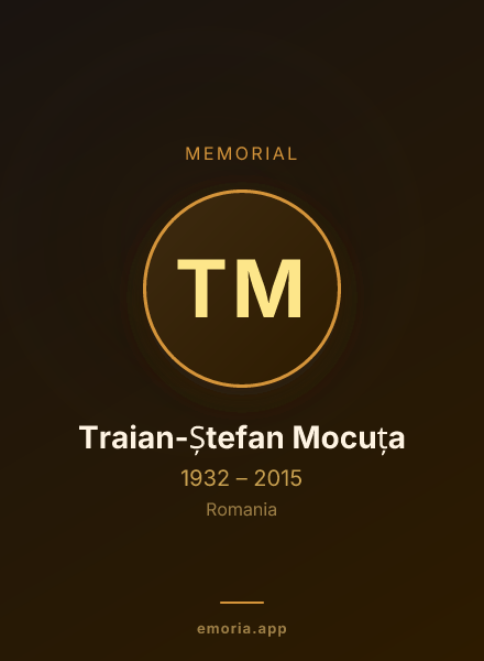 Memorial portrait of Traian-Ștefan Mocuța