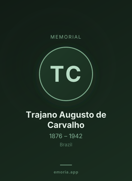 Memorial portrait of Trajano Augusto de Carvalho
