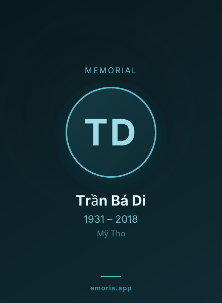 Memorial portrait of Trần Bá Di