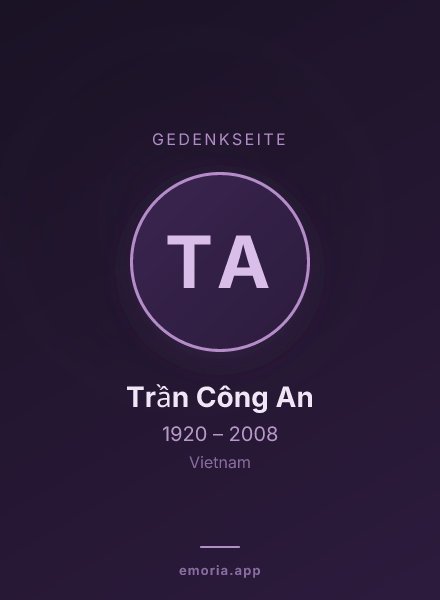 Gedenkportrait von Trần Công An