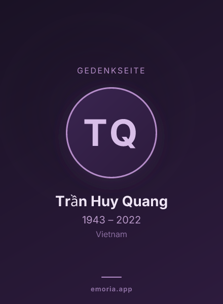Gedenkportrait von Trần Huy Quang