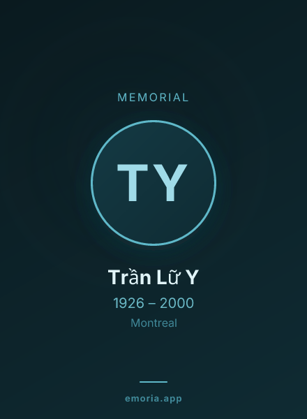 Memorial portrait of Trần Lữ Y