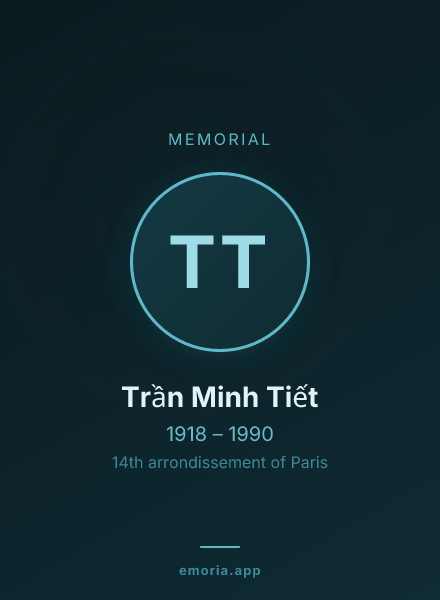 Memorial portrait of Trần Minh Tiết