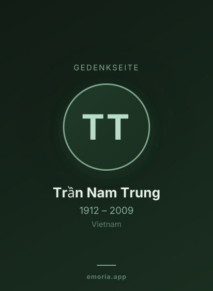 Gedenkportrait von Trần Nam Trung