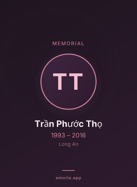 Memorial portrait of Trần Phước Thọ