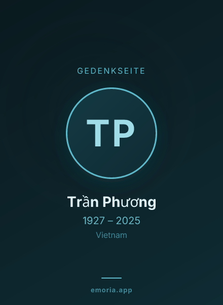 Gedenkportrait von Trần Phương
