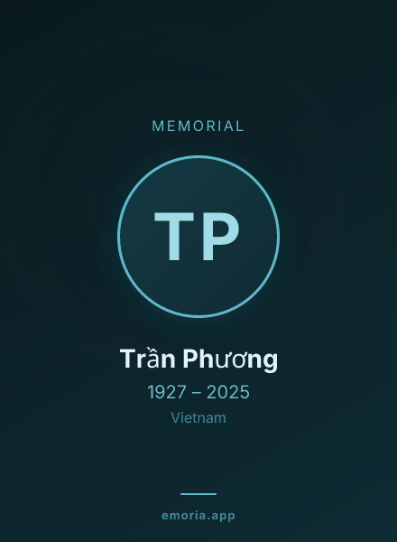 Memorial portrait of Trần Phương