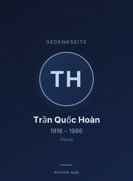 Gedenkportrait von Trần Quốc Hoàn