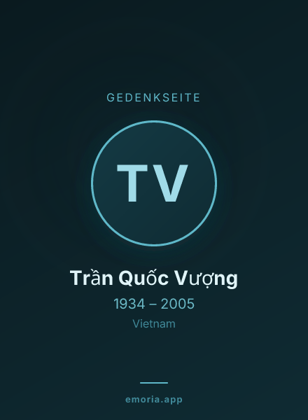 Gedenkportrait von Trần Quốc Vượng