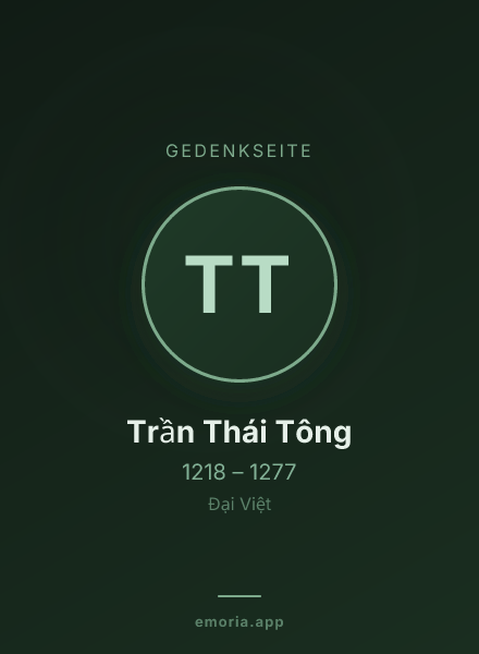 Gedenkportrait von Trần Thái Tông
