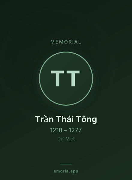 Memorial portrait of Trần Thái Tông