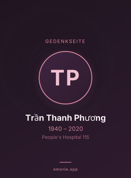 Gedenkportrait von Trần Thanh Phương